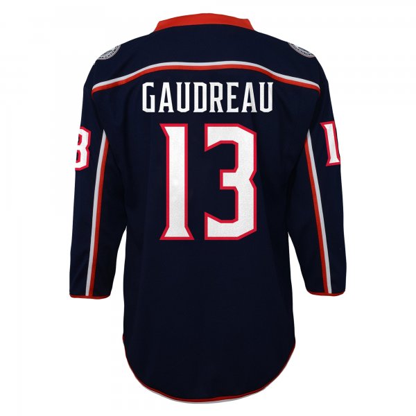 Youth Columbus Blue Jackets Johnny Gaudreau Navy Replica Player Jersey