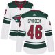 Adidas Minnesota Wild #46 Jared Spurgeon White Road Women's Stitched NHL Jersey