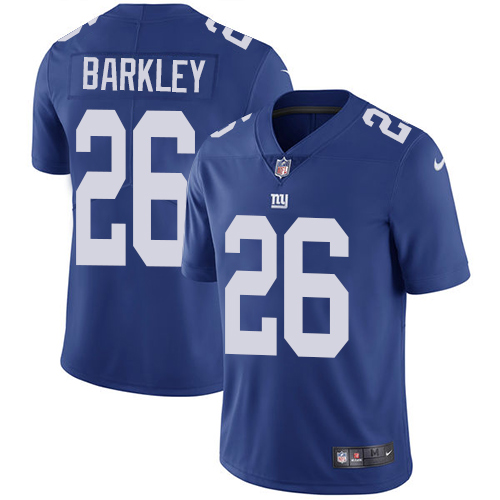 Nike New York Giants #26 Saquon Barkley Royal Blue Team Color Youth Stitched NFL Vapor Untouchable Limited Jersey