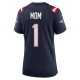 Women's New England Patriots Number 1 Mom Nike Navy Game Jersey