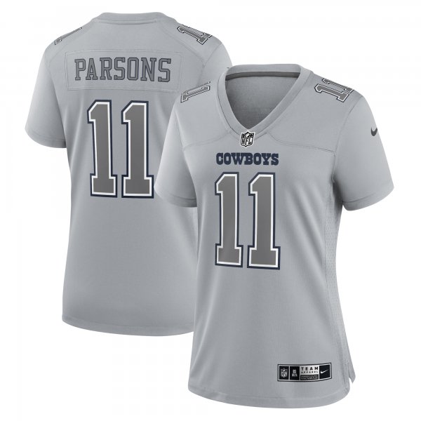 Women's Dallas Cowboys Micah Parsons Nike Gray Atmosphere Fashion Game Jersey