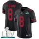 San Francisco 49ers #8 Steve Young Black Alternate Super Bowl LIV Bound Men's Stitched NFL Vapor Untouchable Limited Jersey