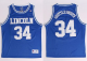 Lincoln He Got Game #34 Jesus Shuttlesworth Blue Stitched Basketball NBA Jersey