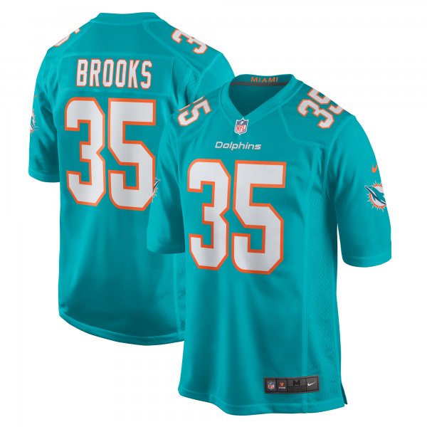 Men's Miami Dolphins Christopher Brooks Nike  Aqua Team Game Jersey