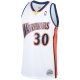 Men's Golden State Warriors Stephen Curry Mitchell & Ness White Hardwood Classics Swingman Jersey