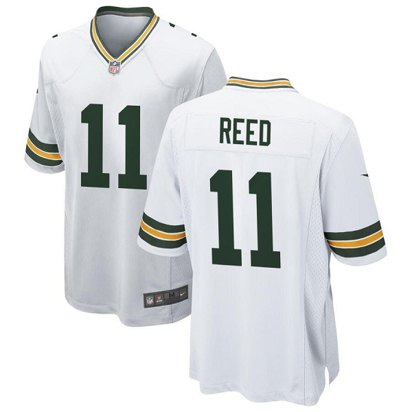 Men's Green Bay Packers #11 Jayden Reed Team Limited Nike White Jersey