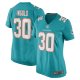 Women's Miami Dolphins Alec Ingold Nike Aqua Game Player Jersey