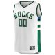 Unisex Milwaukee Bucks  Fanatics White Fast Break Custom Jersey - Association Edition