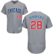 Chicago Cubs #28 Kyle Hendricks Grey Flexbase Collection Road Stitched MLB Jersey