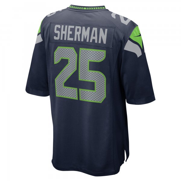 Men's Seattle Seahawks Richard Sherman Nike College Navy Retired Game Jersey