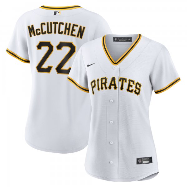 Women's Pittsburgh Pirates Andrew McCutchen Nike White Home Replica Player Jersey