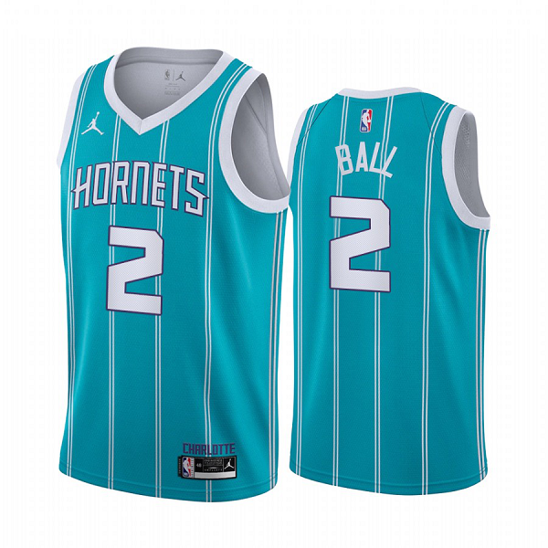 #2 LaMelo Ball 2020 NBA Draft Charlotte Hornets Teal Icon Jersey