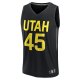 Men's Utah Jazz Donovan Mitchell Fanatics Black Fast Break Replica Player Jersey - Statement Edition