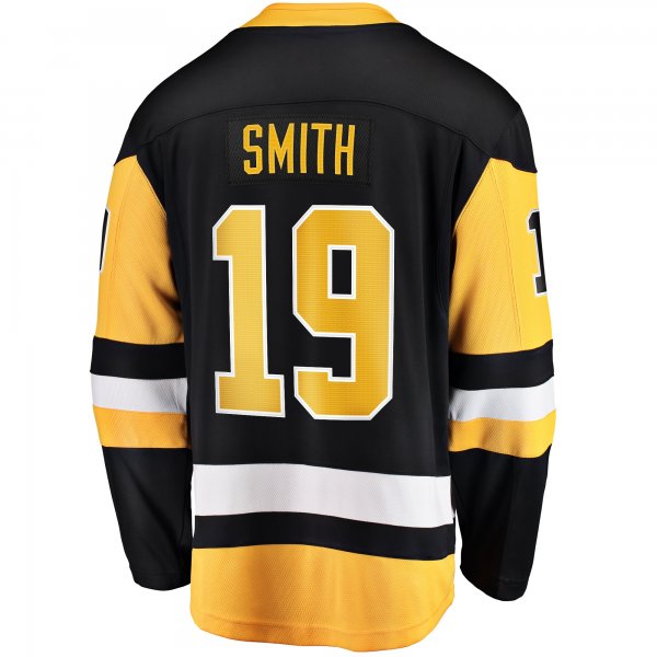 Men's Pittsburgh Penguins Reilly Smith Fanatics Black Home Breakaway Jersey