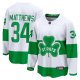 Men's Toronto Maple Leafs Auston Matthews Fanatics White St. Patricks Alternate Premier Breakaway Player Jersey