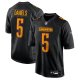 Men's Washington Commanders #5 Jayden Daniels Nike Carbon Black Fashion Jersey