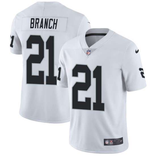 Men's Nike Las Vegas Raiders #21 Cliff Branch Limited White Vapor Untouchable NFL Jersey