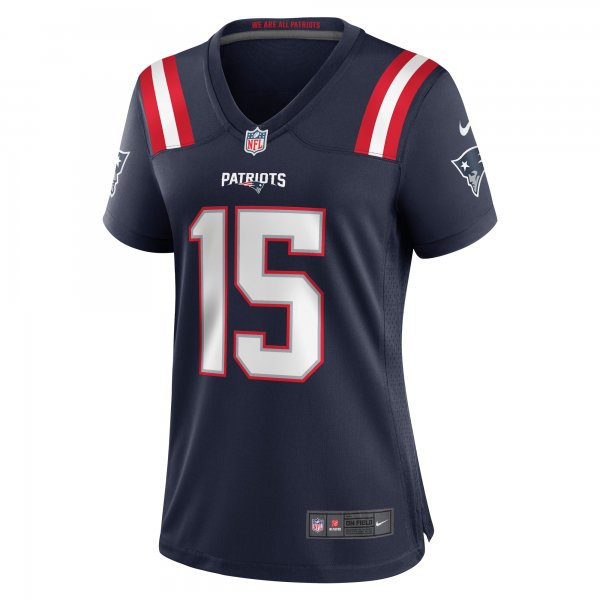 Women's New England Patriots Corliss Waitman Nike Navy Game Jersey