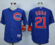 Chicago Cubs #21 Sammy Sosa Blue Alternate Cool Base Stitched MLB Jersey