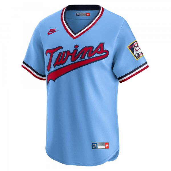 Men's Minnesota Twins Nike Light Blue Cooperstown Collection Limited Jersey