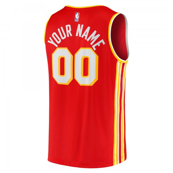 Youth Atlanta Hawks  Fanatics Red Fast Break Custom Jersey - Icon Edition