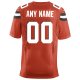 Men's Cleveland Browns Nike Orange Custom Alternate Elite Jersey