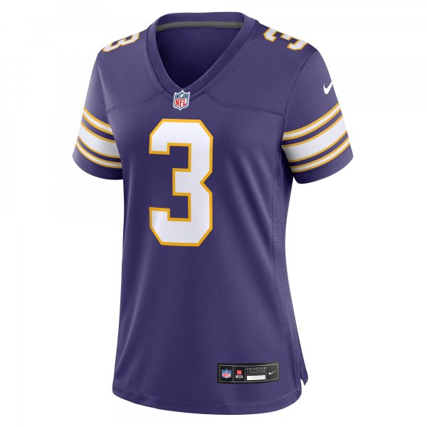 Women's Minnesota Vikings Jordan Addison Nike Purple Classic Player Game Jersey