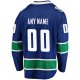 Men's Vancouver Canucks Fanatics Blue Home Team Breakaway Custom Jersey