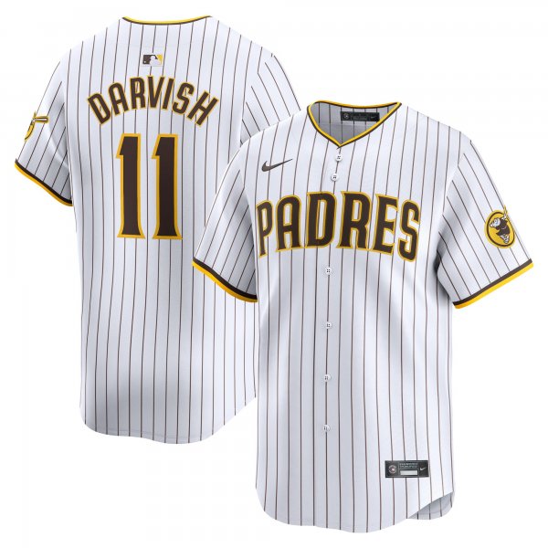 Men's San Diego Padres #11 Yu Darvish Nike White Home Limited Player Jersey