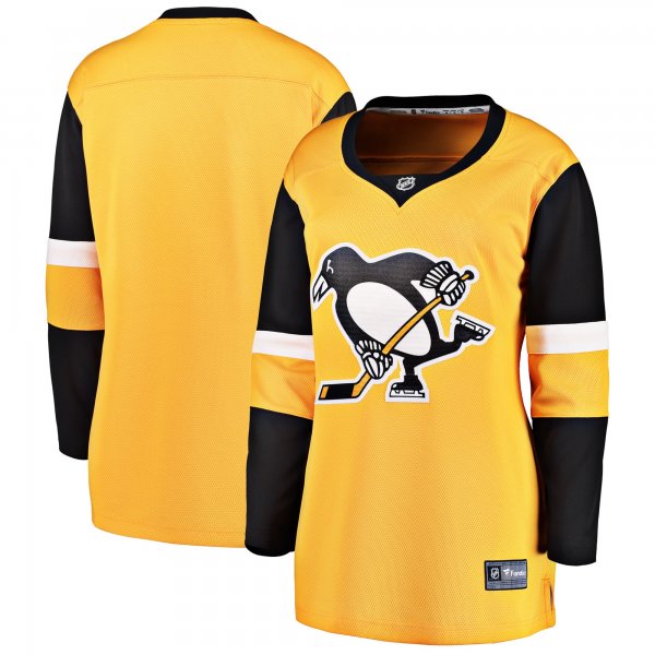 Women's Pittsburgh Penguins Fanatics Gold Alternate Breakaway Jersey