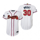 Youth #30 Kyle Wright Atlanta Braves White 2022 Gold Program MLB Jersey