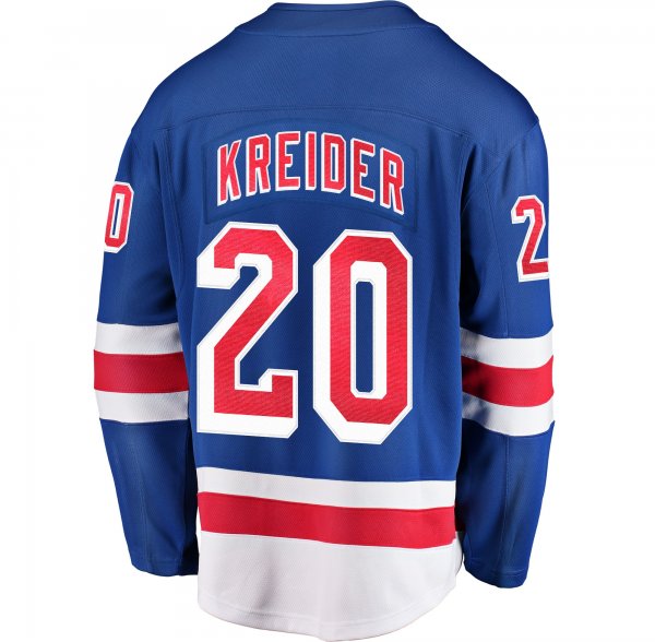 Men's New York Rangers Chris Kreider Fanatics Blue Home Breakaway Player Jersey