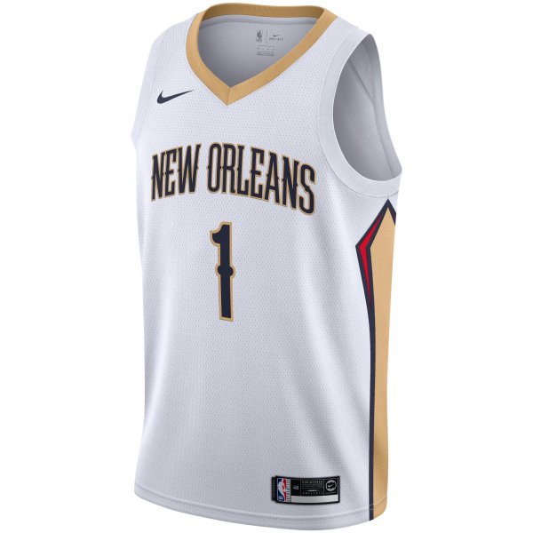 Men's New Orleans Pelicans Zion Williamson Nike White 2019/2020 Swingman Jersey - Association Edition