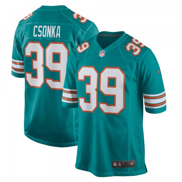 Men's Miami Dolphins Larry Csonka Nike Aqua Retired Player Jersey