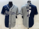 Men's Dallas Cowboys #7 Trevon Diggs Blue Grey Split Stitched Baseball Cool Base Jersey