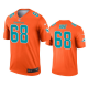 Miami Dolphins #68 Robert Hunt Orange Inverted Legend Men's Jersey