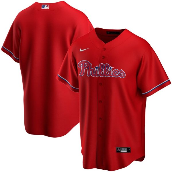 Men's Nike Philadelphia Phillies Blank Red Alternate 2020 MLB Jersey