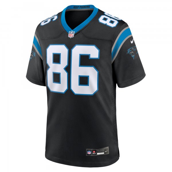 Men's Carolina Panthers Mike Strachan Nike  Black  Game Jersey