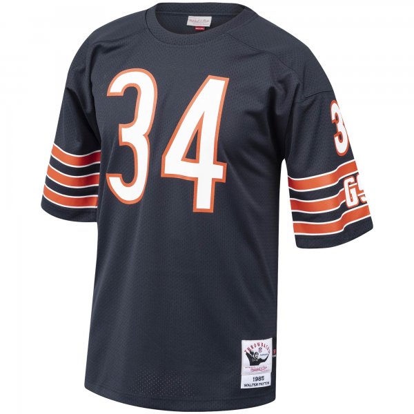 Men's Chicago Bears 1985 Walter Payton Mitchell & Ness Navy Throwback Retired Player Jersey