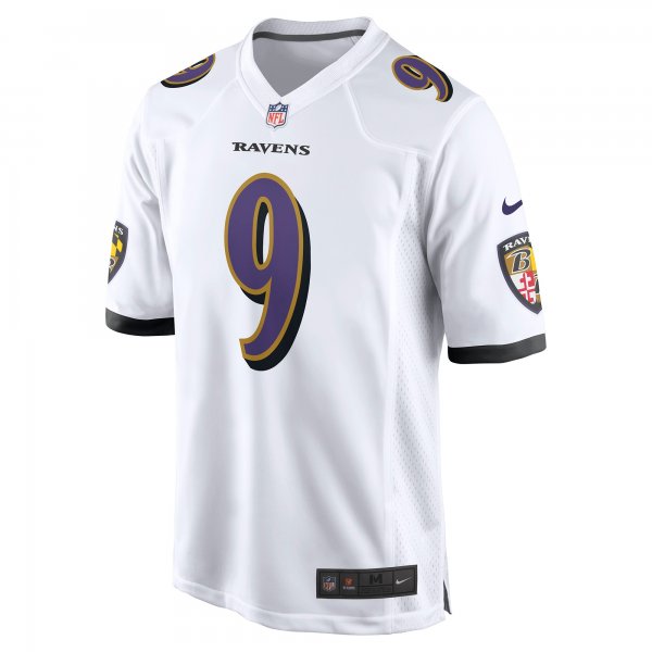 Men's Baltimore Ravens Justin Tucker Nike White Game Jersey