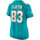 Women's Miami Dolphins Mark Clayton Nike Aqua Game Retired Player Jersey