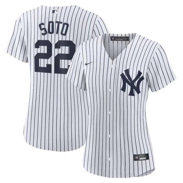 Women's New York Yankees #22 Juan Soto Nike White Home Jersey