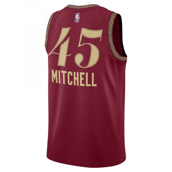 Unisex Cleveland Cavaliers Donovan Mitchell Nike Wine 2023/24 Swingman Jersey - City Edition