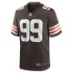 Men's Cleveland Browns Za'Darius Smith Nike  Brown Team Game Jersey