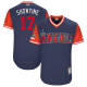 Los Angeles Angels #17 Shohei Ohtani Navy "Showtime" Players Weekend Stitched MLB Jersey