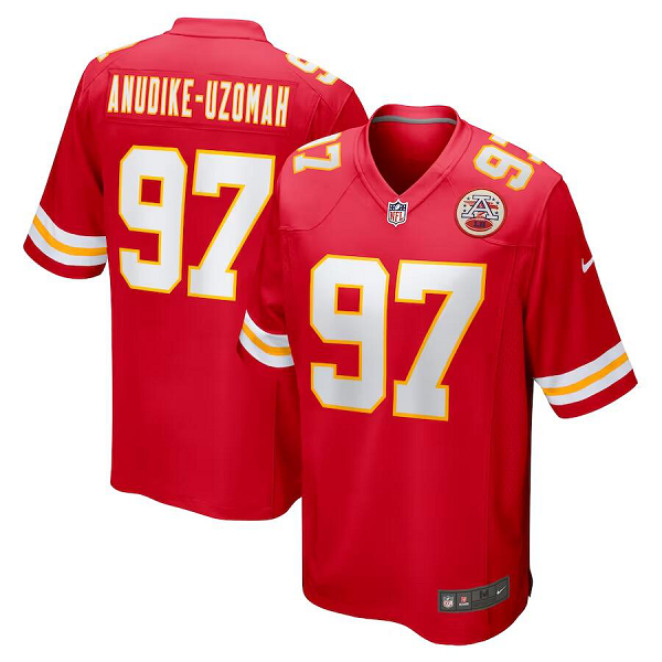 Youth Kansas City Chiefs #97 Anudike-Uzomah 2023 NFL Draft First Round Pick Game Jersey