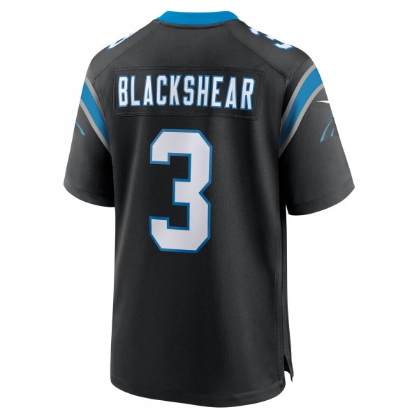 Men's Carolina Panthers Raheem Blackshear Nike Black Team Game Jersey