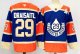 Men's #29 Leon Draisaitl Edmonton Oilers Dark Blue And Orange City Edition Jersey