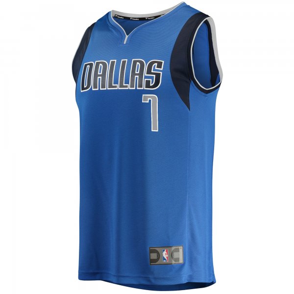 Youth Dallas Mavericks Dwight Powell Fanatics Blue Fast Break Player Jersey - Icon Edition