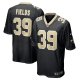 Men's New Orleans Saints DaMarcus Fields Nike Black Game Player Jersey